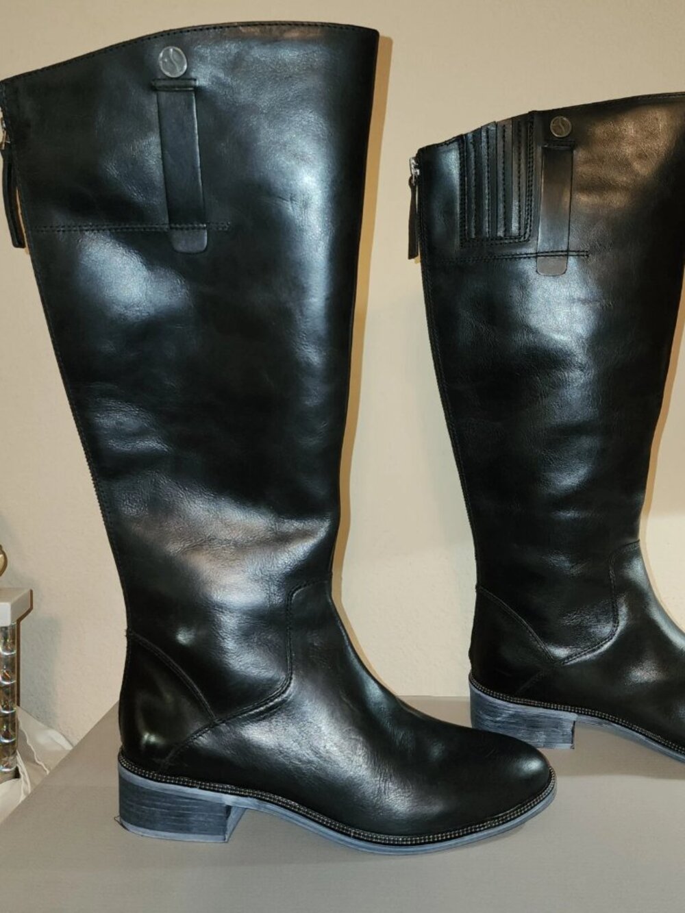 Franco Sarto Women's Becky Knee High Boot Black Size 10M US